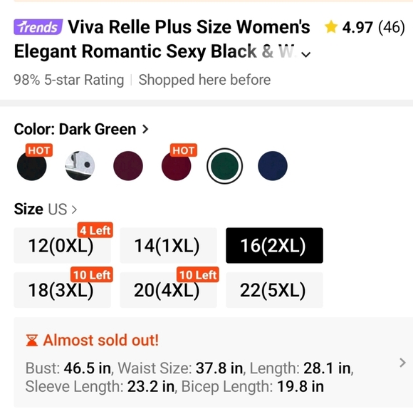 Shein Viva Relle 2XL Women's Elegant Romantic Sexy Green & White Ruffle Dress - Picture 2 of 7